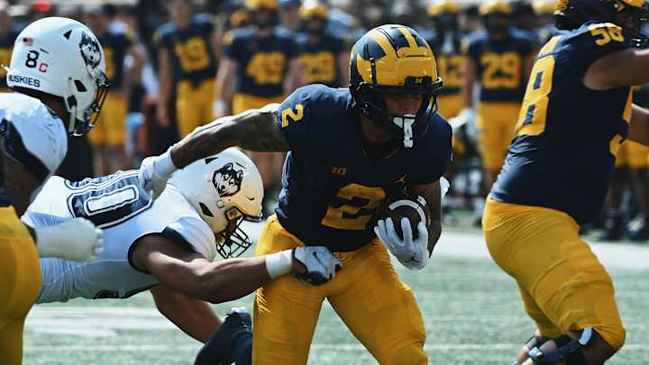 Three Up/Three Down: Blake Corum Eats In Rout Of UConn Three Up/Three Down: Blake Corum Eats In Rout Of UConn