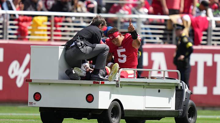 49ers’ Trey Lance Suffered Season-Ending Ankle Injury