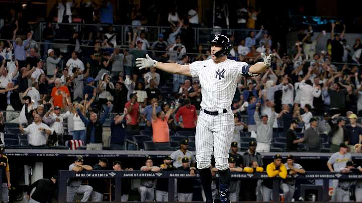 WATCH: Giancarlo Stanton Hits Walk-Off Grand Slam to Give Yankees 9-8 Win