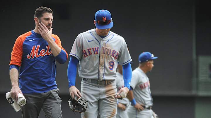 New York Mets CF Brandon Nimmo Exits Game With Quad Tightness New York Mets CF Brandon Nimmo Exits Game With Quad Tightness