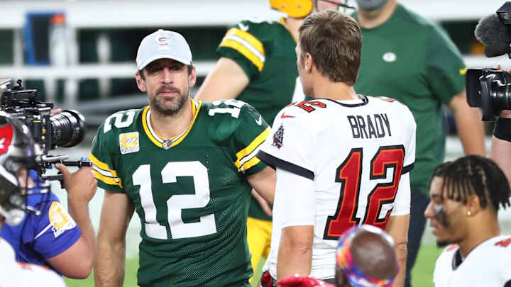 Tom Brady Lauds Aaron Rodgers Ahead of Bucs-Packers Game