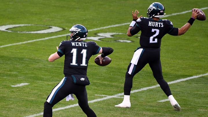 Jalen Hurts and Carson Wentz are Both Leading Top-10 Offenses Jalen Hurts and Carson Wentz are Both Leading Top-10 Offenses