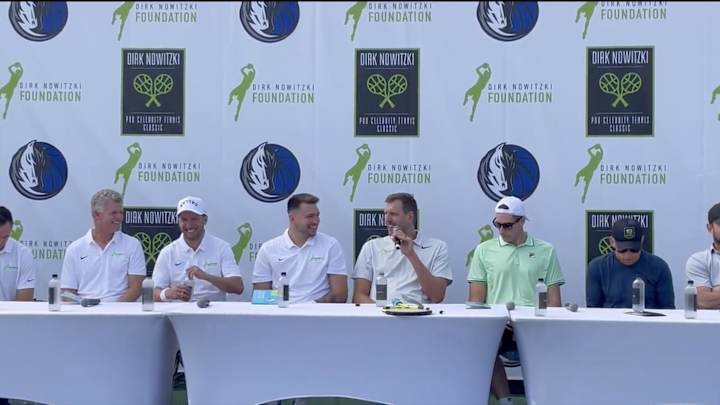 Mavs Legend Dirk Nowitzki Hosts Celebrity Tennis Event at SMU