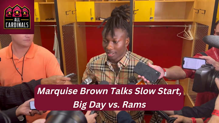 VIDEO: Marquise Brown Talks Big Day, Cardinals' Slow Start