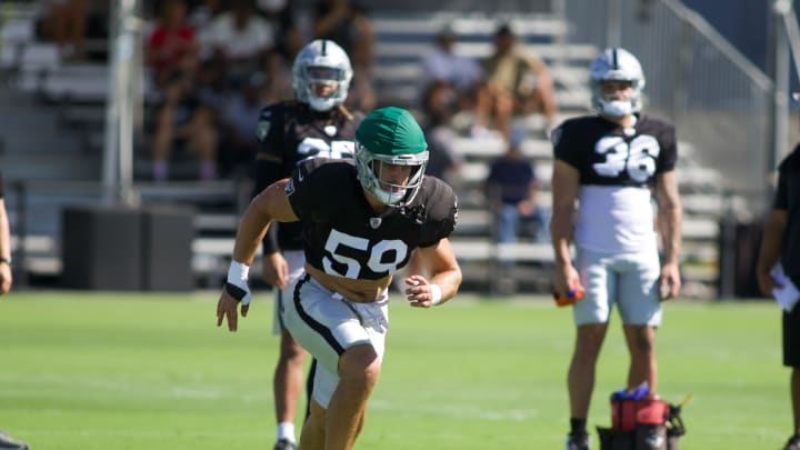 From the Las Vegas Raiders Locker Room:  LB Luke Masterson