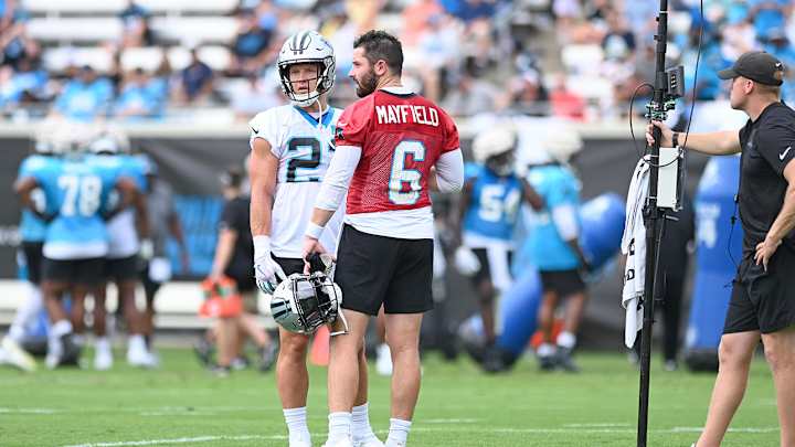 Mayfield Says McCaffrey Is ‘Keeping Us Guessing’ on His Injury Status