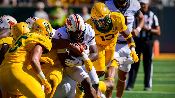 Baylor vs. Oklahoma State Notebook: Cowboys Avenge Big 12 Title Loss with Win in Waco Baylor vs. Oklahoma State Notebook: Cowboys Avenge Big 12 Title Loss with Win in Waco