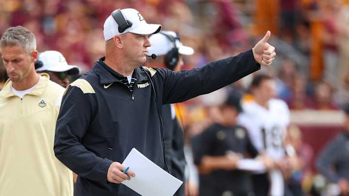 What Jeff Brohm Said Ahead of Purdue Football's Road Game Against Maryland