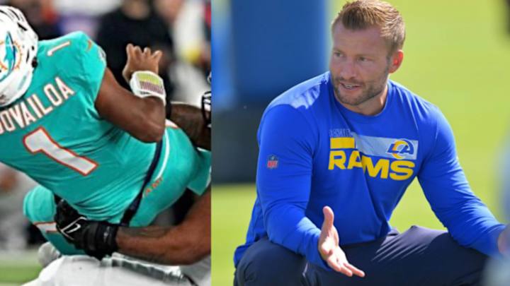 Tua Tagovailoa Injury Has Rams Coach Sean McVay Speaking Out: 'Draw the Line!' Tua Tagovailoa Injury Has Rams Coach Sean McVay Speaking Out: 'Draw the Line!'