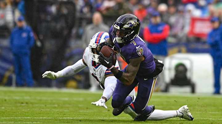 Ravens Wide Receiver Rashod Bateman Ruled Out For Primetime Matchup Against Bengals