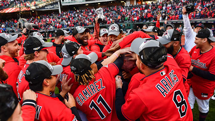 Scenes From Inside Guardians Dugout And Clubhouse After Beating Rays In American League Wild Card Series Scenes From Inside Guardians Dugout And Clubhouse After Beating Rays In American League Wild Card Series