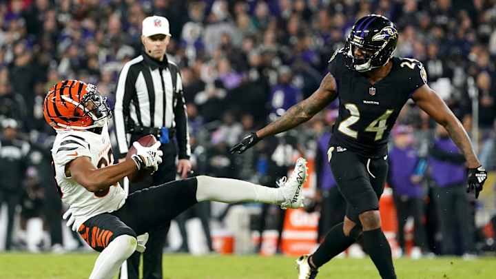Marcus Peters Earning 'Ravens Purple Heart Award' for Week 5 Performance