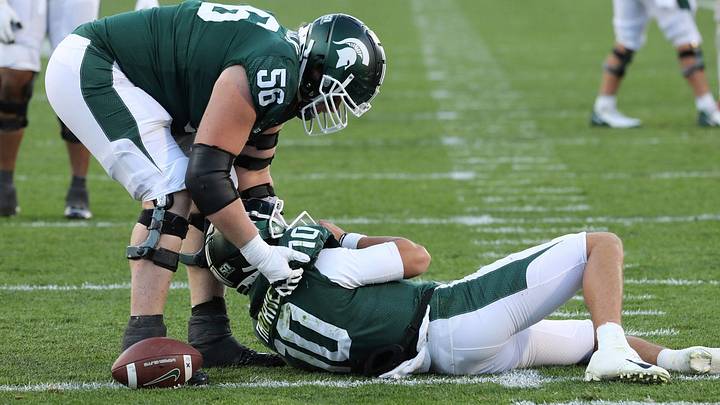 MSU's Payton Thorne: "My body hasn't been...100% since Week 1"