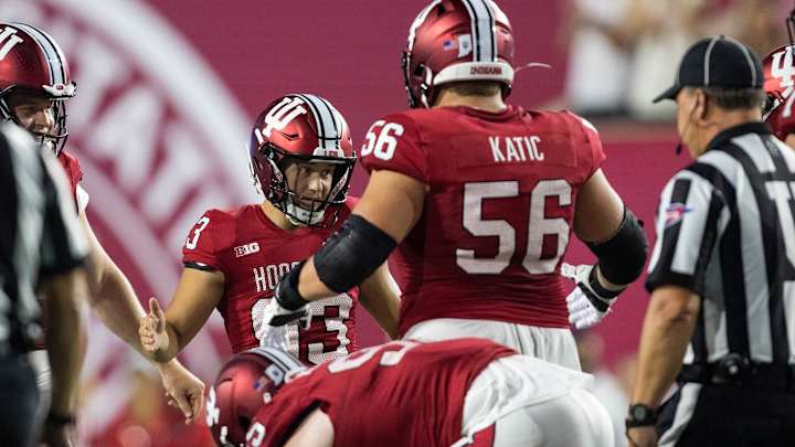 Mike Katic, Indiana Offensive Linemen Work With Rod Carey to Improve Execution