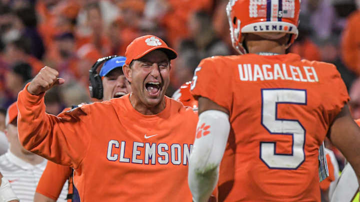 Dabo Swinney, D.J. Uiagalelei speak prior to Florida State matchup Dabo Swinney, D.J. Uiagalelei speak prior to Florida State matchup