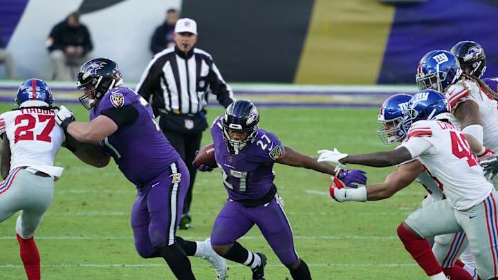 Ravens-Giants First Injury Report