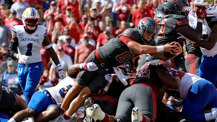 After Airing it Out to Set Up the Run, Oklahoma's Offensive Line Led the Sooners to Victory