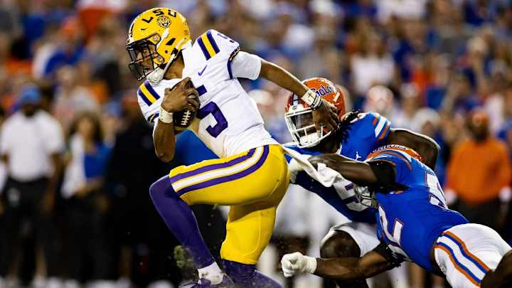 Jayden Daniels' Career-High Six TDs Pushes LSU Past Florida Gators, 45-35 Jayden Daniels' Career-High Six TDs Pushes LSU Past Florida Gators, 45-35