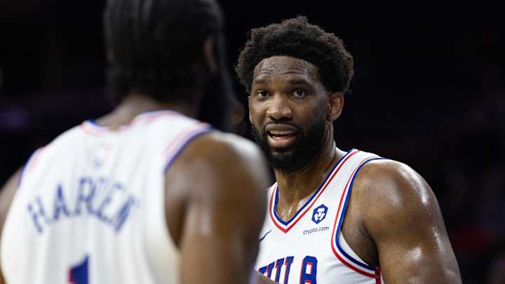 Joel Embiid Supports Phillies' Playoff Victory vs. Braves