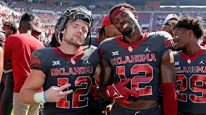 Oklahoma's Alternate Uniforms Didn't Beat KU, But Players Drew Energy, Unity From Them Oklahoma's Alternate Uniforms Didn't Beat KU, But Players Drew Energy, Unity From Them