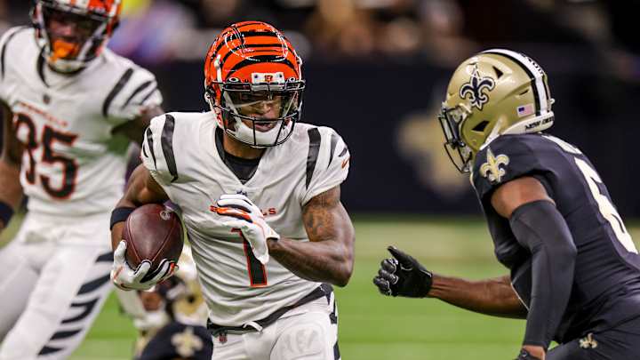 Watch: Ja'Marr Chase Scores Go-Ahead Touchdown Against Saints Watch: Ja'Marr Chase Scores Go-Ahead Touchdown Against Saints