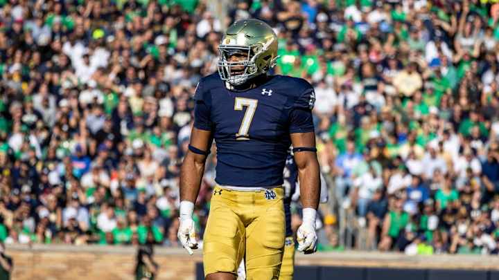 New Orleans Saints Draft Notre Dame DE Isaiah Foskey New Orleans Saints Draft Notre Dame DE Isaiah Foskey