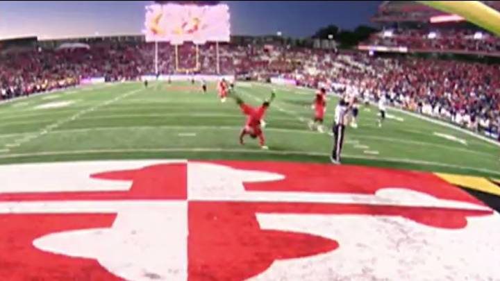 330-Pound Maryland Lineman Penalized for Cartwheel Celebration (Video)