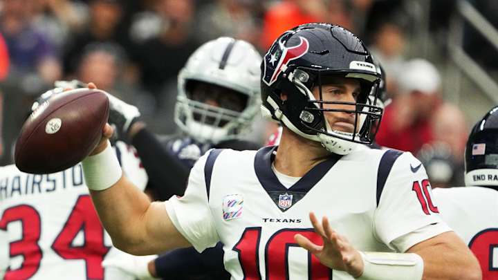Best Game of Season for Davis Mills in Texans Loss to Raiders