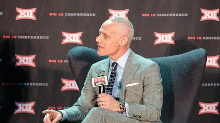 Big XII's Brett Yormark Visits UCF's Campus, Gives Knights Respect and Opportunity Big XII's Brett Yormark Visits UCF's Campus, Gives Knights Respect and Opportunity