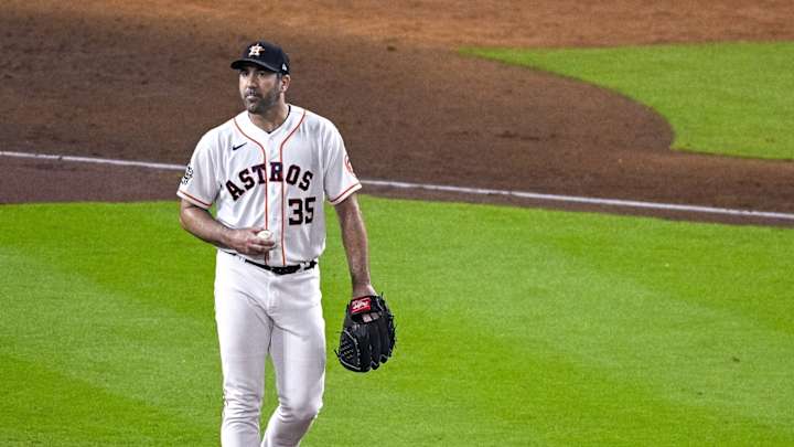 Justin Verlander's World Series Struggles Continue, Blows 5-Run Game 1 Lead Justin Verlander's World Series Struggles Continue, Blows 5-Run Game 1 Lead