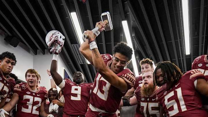 WATCH: Two Seminoles break the rock after Florida State's win over Georgia Tech WATCH: Two Seminoles break the rock after Florida State's win over Georgia Tech