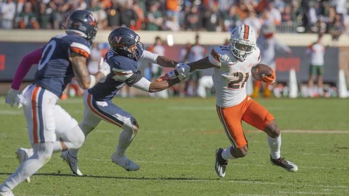 Miami Defeats Virginia 14-12 in Four Overtimes | Live Updates