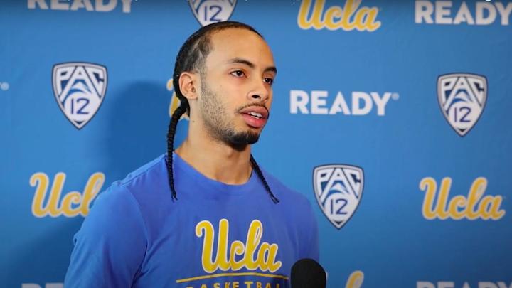 WATCH: Amari Bailey Talks Fitting in at UCLA, Veterans Helping Out