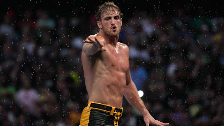 Logan Paul Films Himself Jumping Through Table at WWE ‘Crown Jewel’