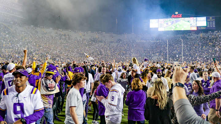 LSU Fined $250,000 by SEC After Fans Storm Field vs. Alabama