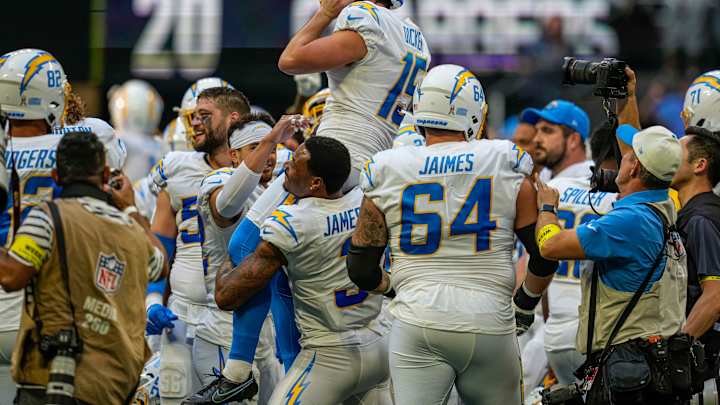 Cameron Dicker, the Chargers' Third Kicker of the Season, Hits Game-Winning Field Goal Over Falcons