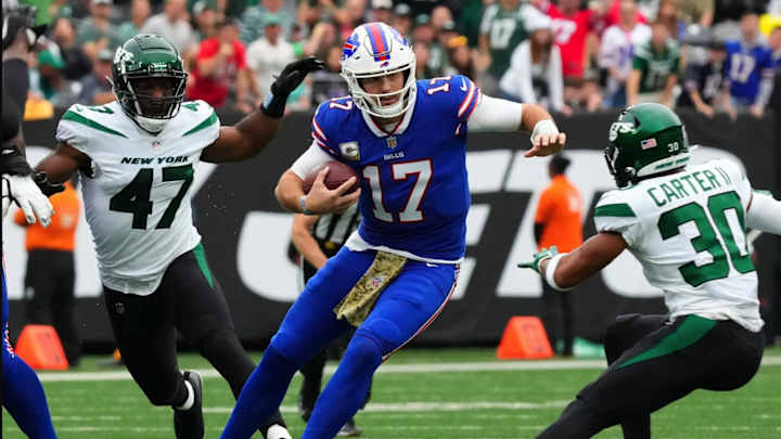Bills QB Josh Allen: 'Slight Pain' Arm Injury - and Painful Loss at Jets