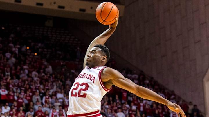 Indiana Basketball's Jordan Geronimo, Race Thompson Recap Hoosier Win over Eagles