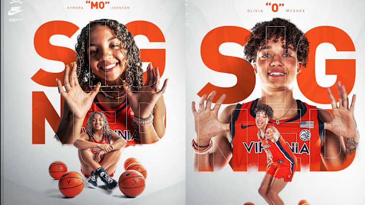 UVA Women's Basketball Officially Signs Kymora Johnson and Olivia McGhee