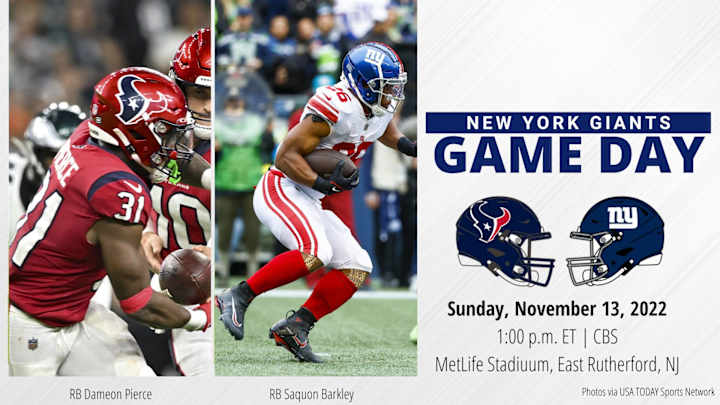 Giants vs. Texans: How to Watch, Odds, History and More