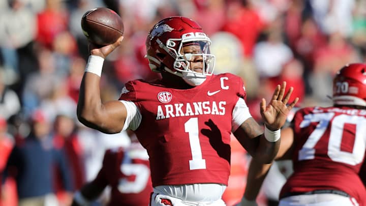 Arkansas Quarterback KJ Jefferson’s Status for LSU Game Decided, per Report