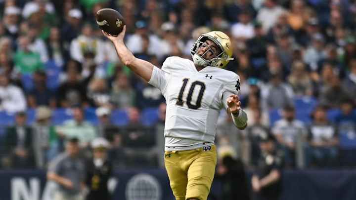 Drew Pyne Unfazed By Highs, Lows From Narrow Notre Dame Win Over Navy