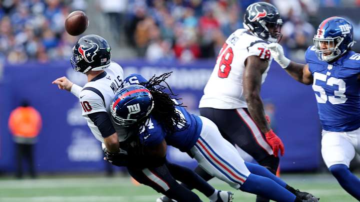 Texans Skid Continues In Loss To Giants