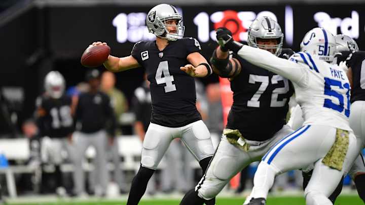 Raiders QB Derek Carr Emotional, Frustrated After Week 10 Loss