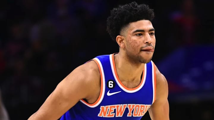 Knicks' Quentin Grimes Putting Best Foot Forward in New Opportunity Knicks' Quentin Grimes Putting Best Foot Forward in New Opportunity