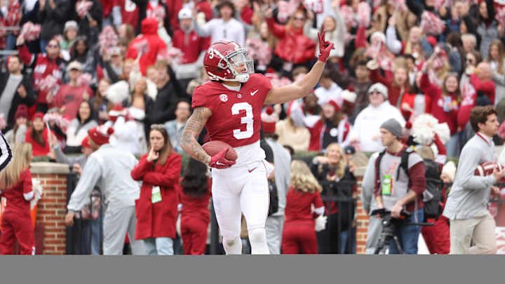 WR Jermaine Burton Has Best Game in Alabama Uniform