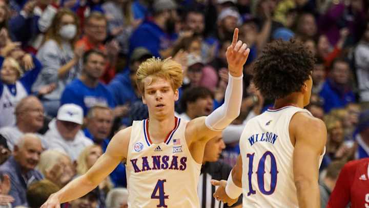 Kansas' Gradey Dick Named Big 12 Newcomer of the Week.
