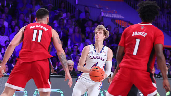 Dick Nearly Sets Record as Kansas Closes Out 80-74 Win Over NC State