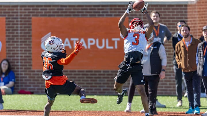 WATCH: Andrew Berry Checking In On The Wide Receivers at Senior Bowl Practice