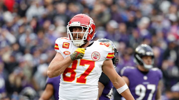 Travis Kelce Reveals He Had Classic Video Game Celebration in Mind When He Broke Jerry Rice’s Reception Record